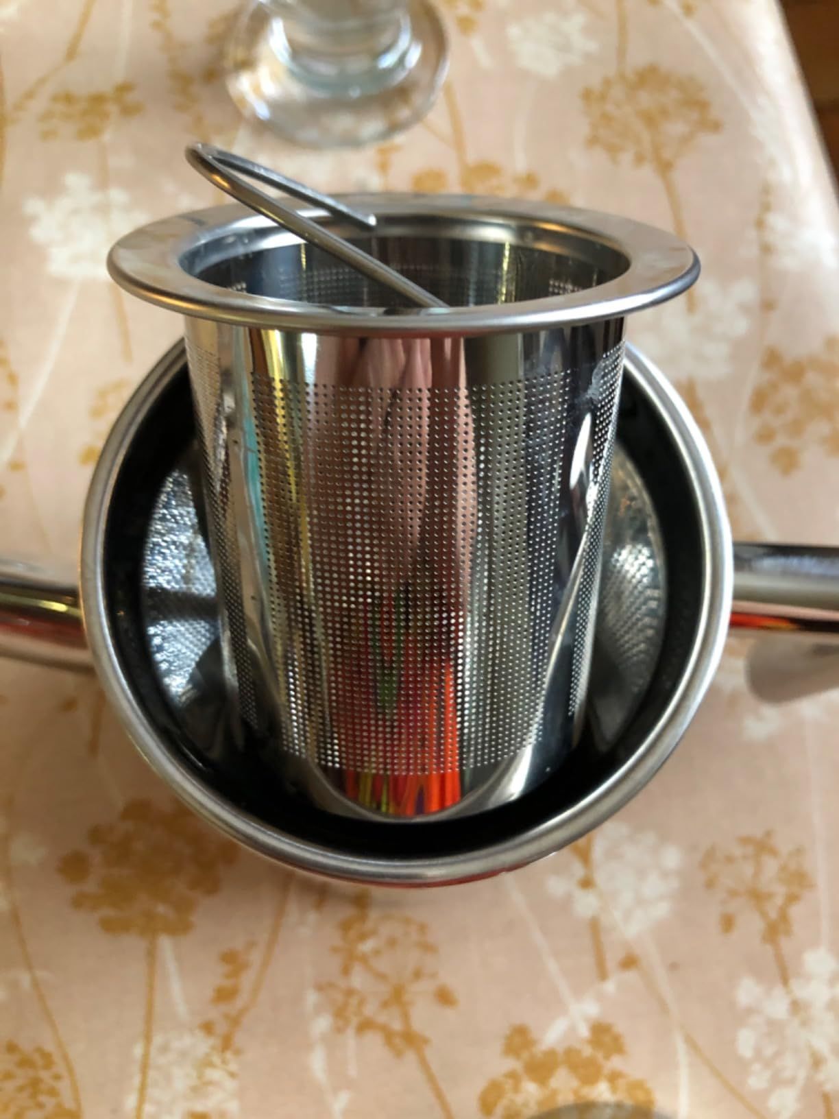 kela Théière avec filtre, théière en acier inoxydable 1,7 l ANCONA, théière pour thé en vrac et sachets de thé, bouilloire à thé