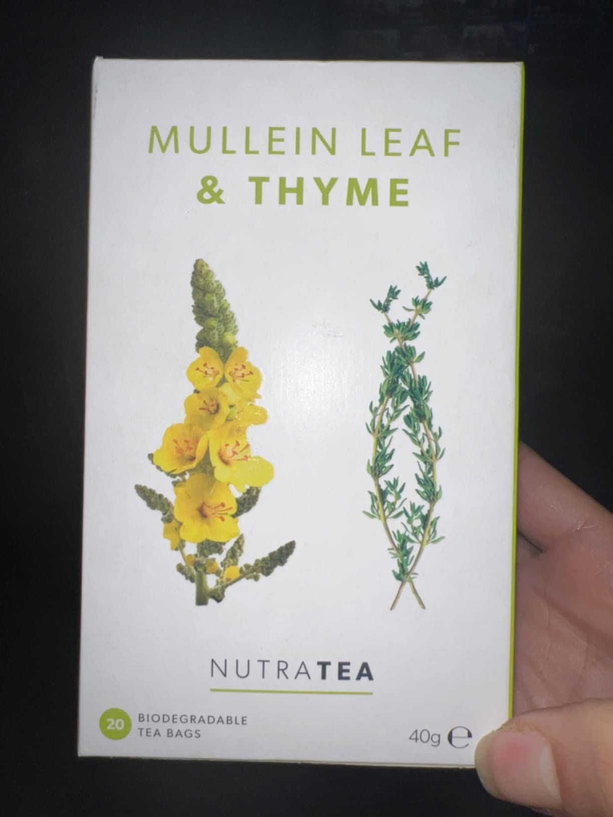 Tisane molène et thym pour poumons et gorge - 20 sachets