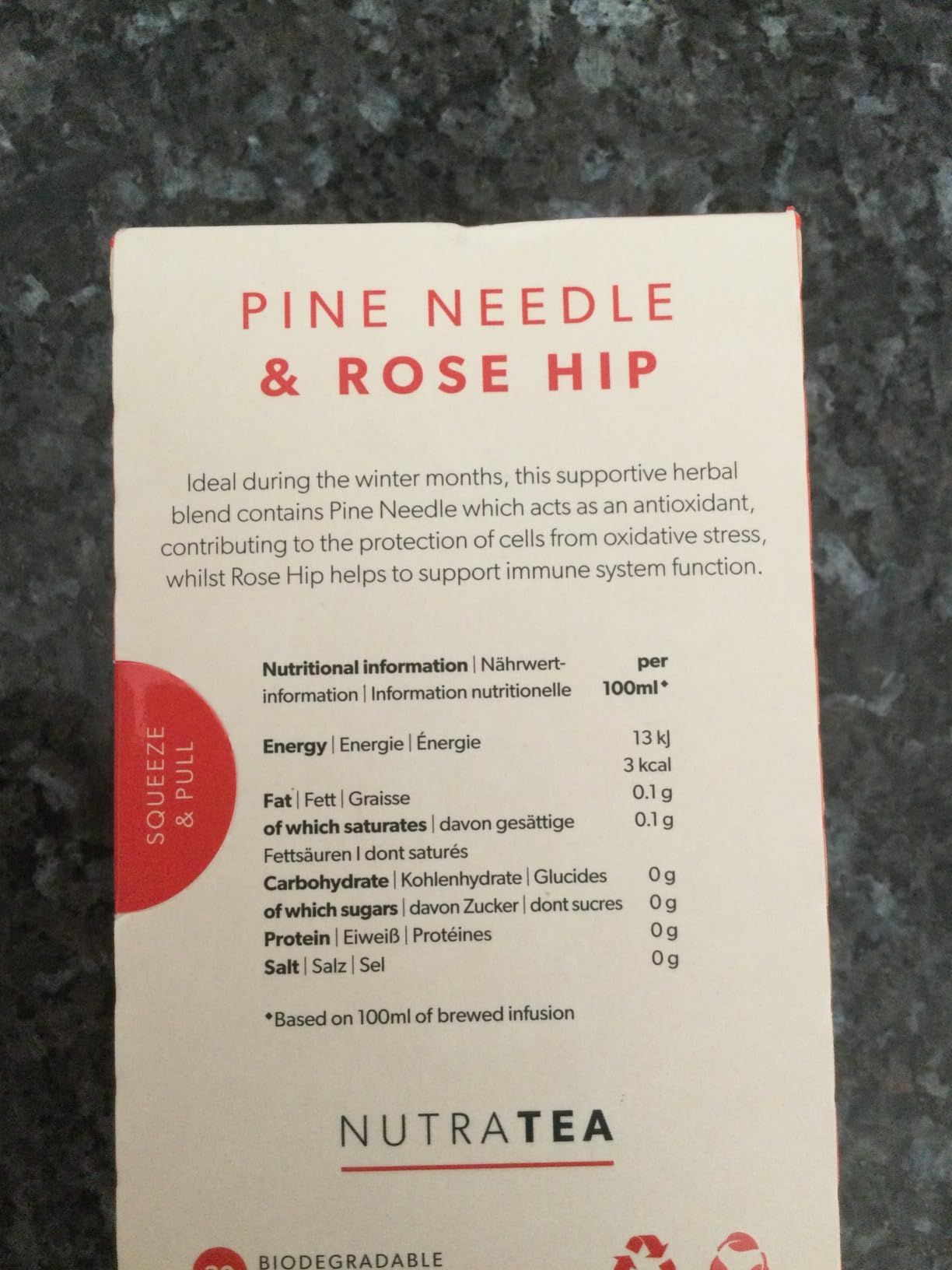 Thé aux aiguilles de pin et églantier - 120 sachets