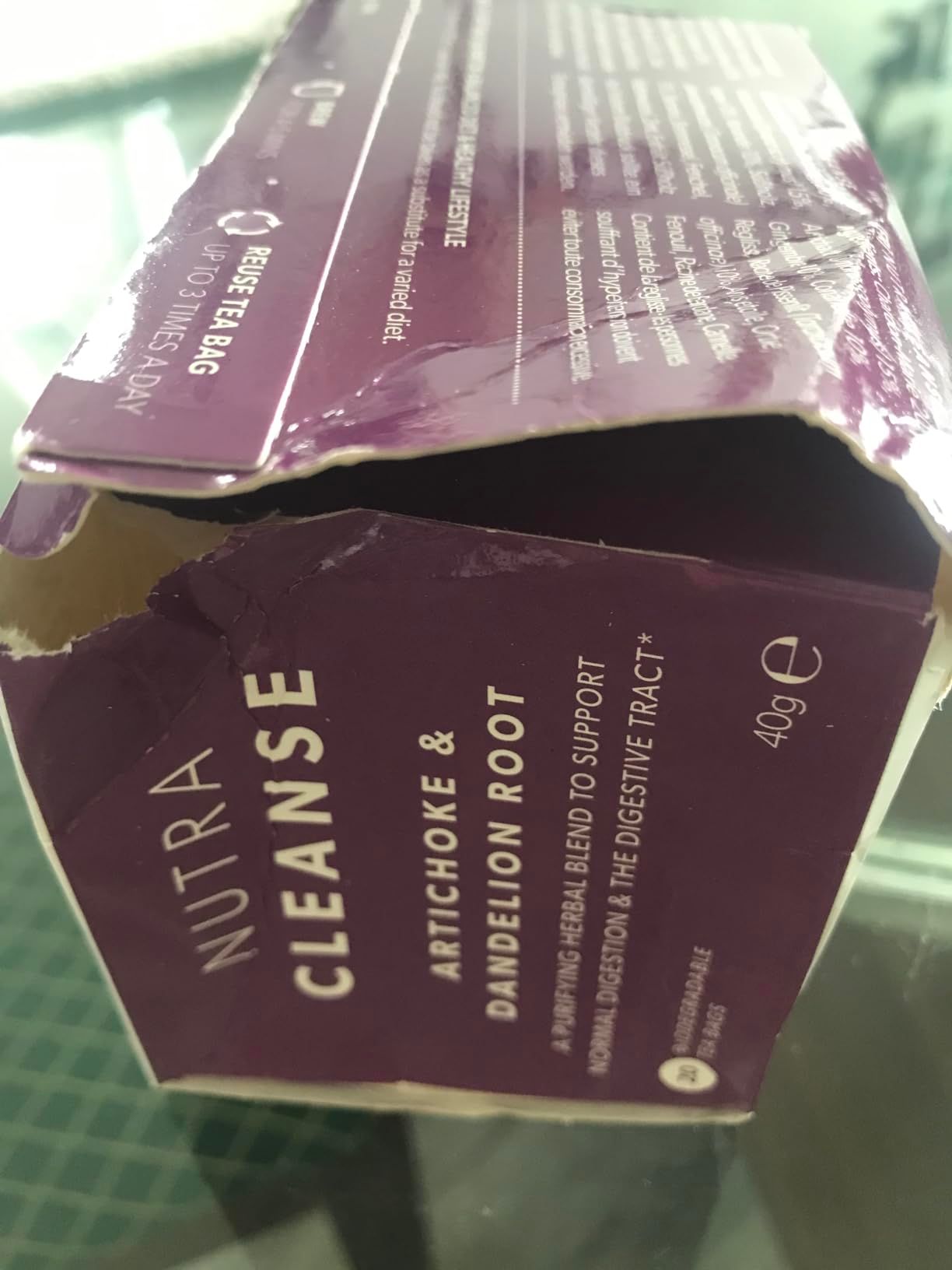 Thé détox NutraCleanse pour la constipation - 20 sachets