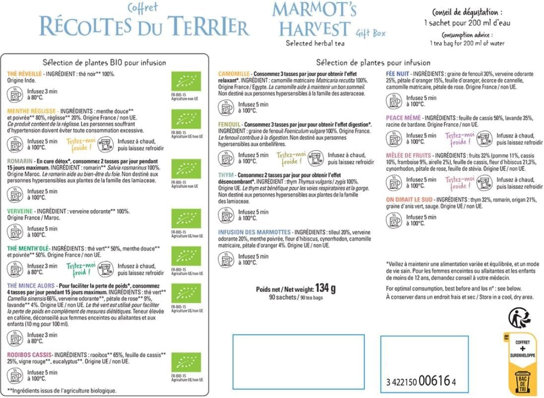 Thé détoxifiant anti-adipeux pour perte de poids Brahma Tea