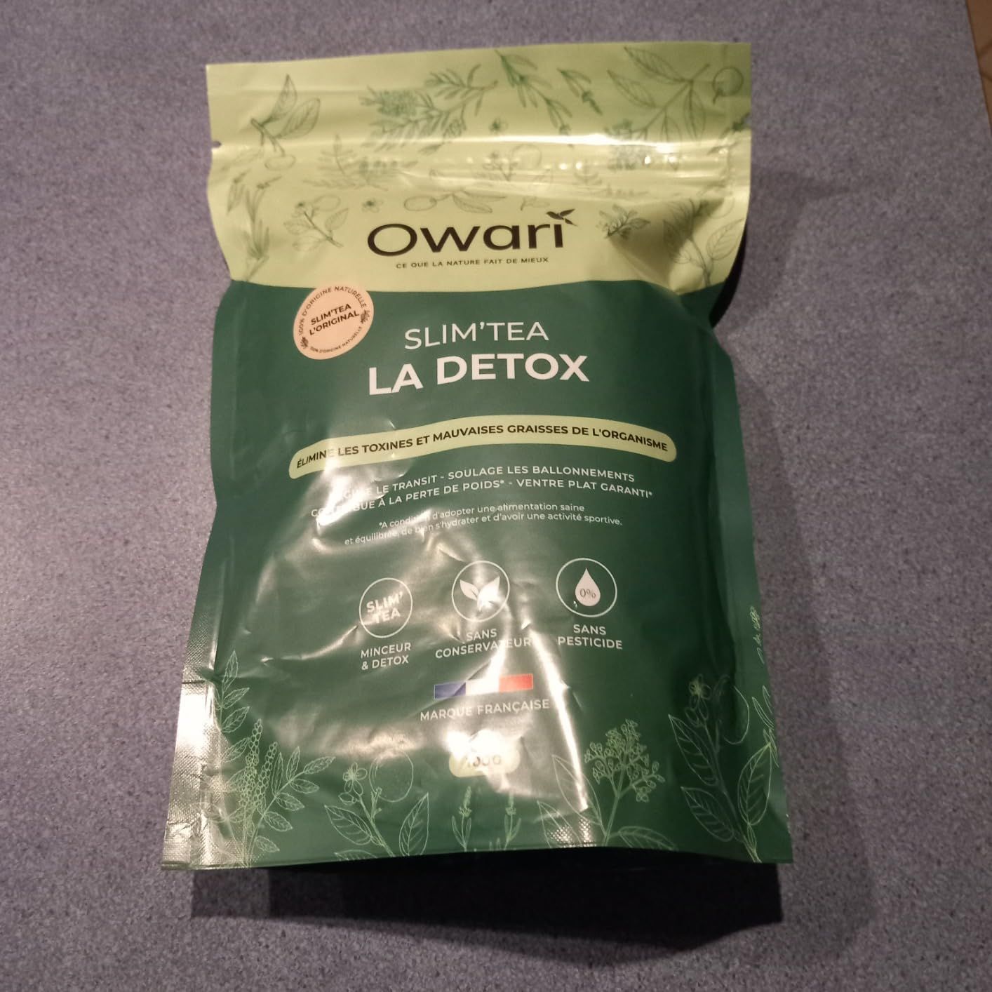 thé détox naturel owari slim tea 15 jours