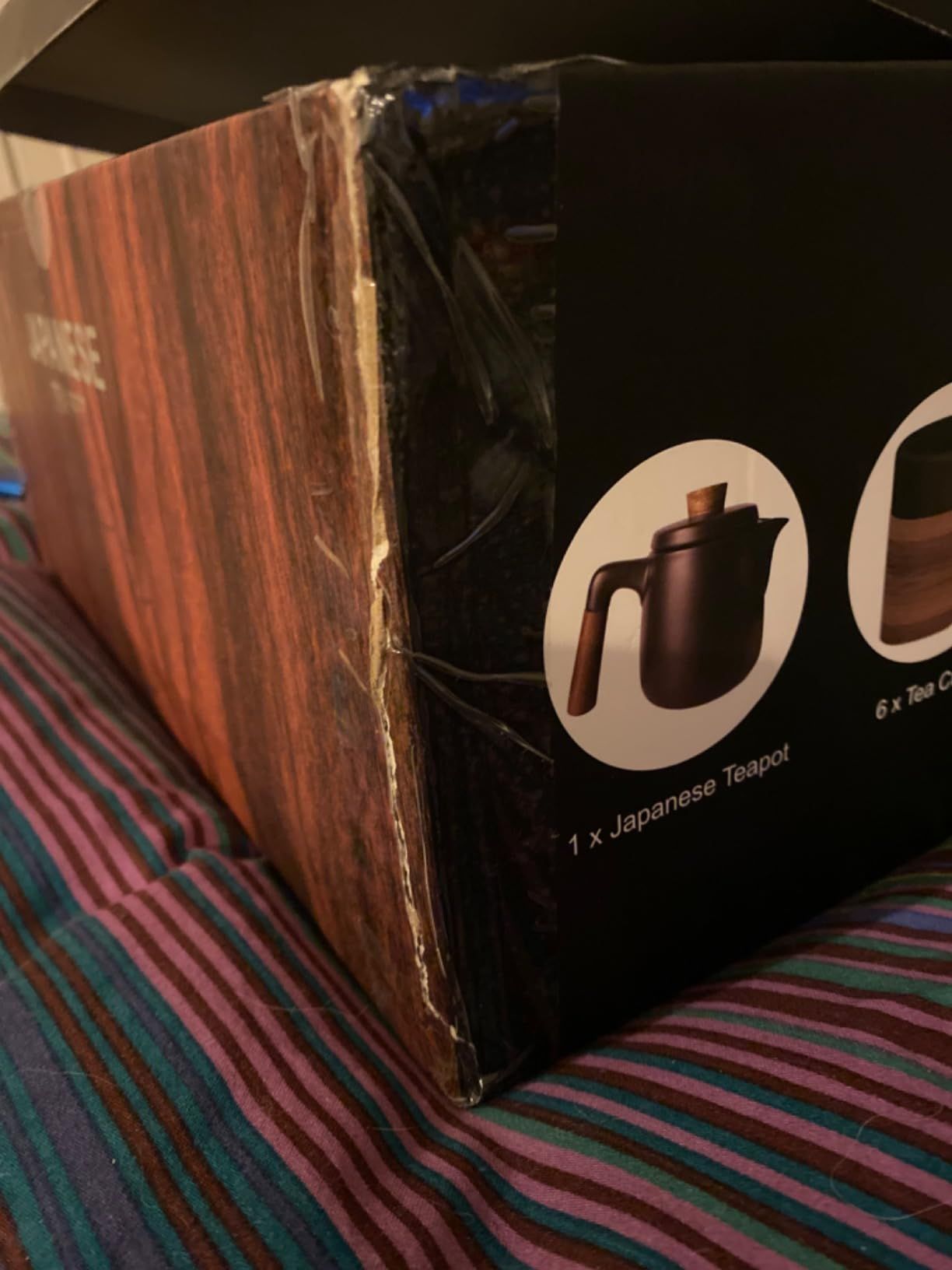 MIAMIO - Ensemble 6 x 100 ml de thé japonais/chinois/Théière asiatique 620 ml avec infuseur de thé, ensemble de tasses à thé japonaises traditionnelles pour les amateurs de th��/hommes/femmes