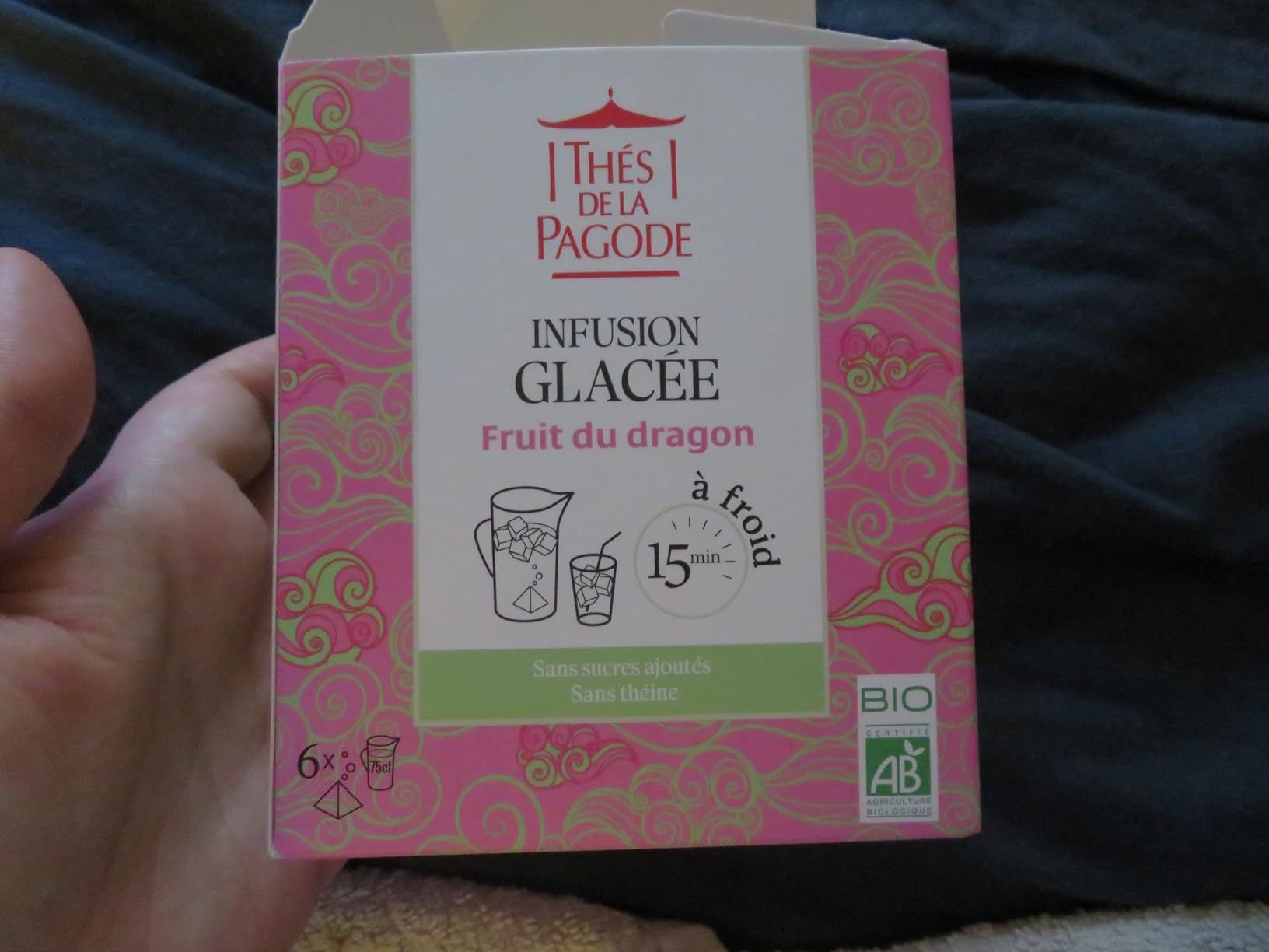 infusion glacée bio pêche sans sucre ajouté thés de la pagode