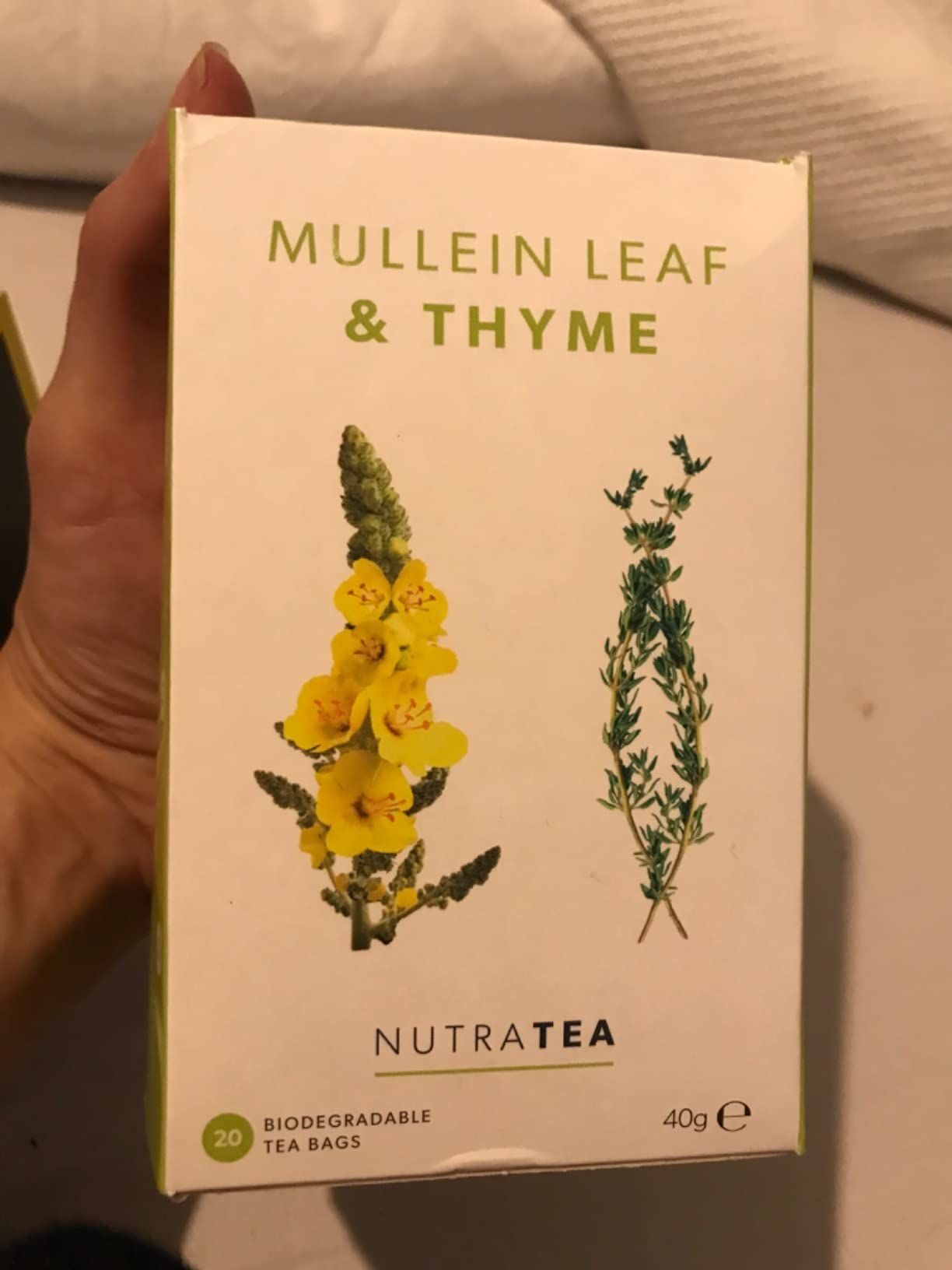 Tisane molène et thym pour poumons et gorge - 20 sachets