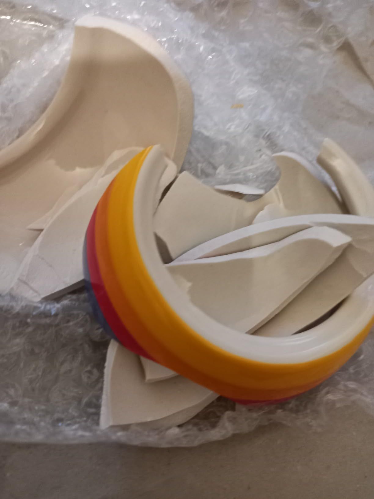 Petite Théière Arc-En-Ciel Rayures 1-2 Personnes Céramique 560 Millilitres Multicolore