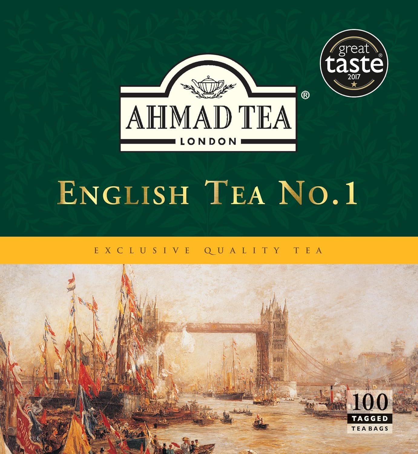 Thé anglais Ahmad Tea No.1 - 100 sachets, 200g