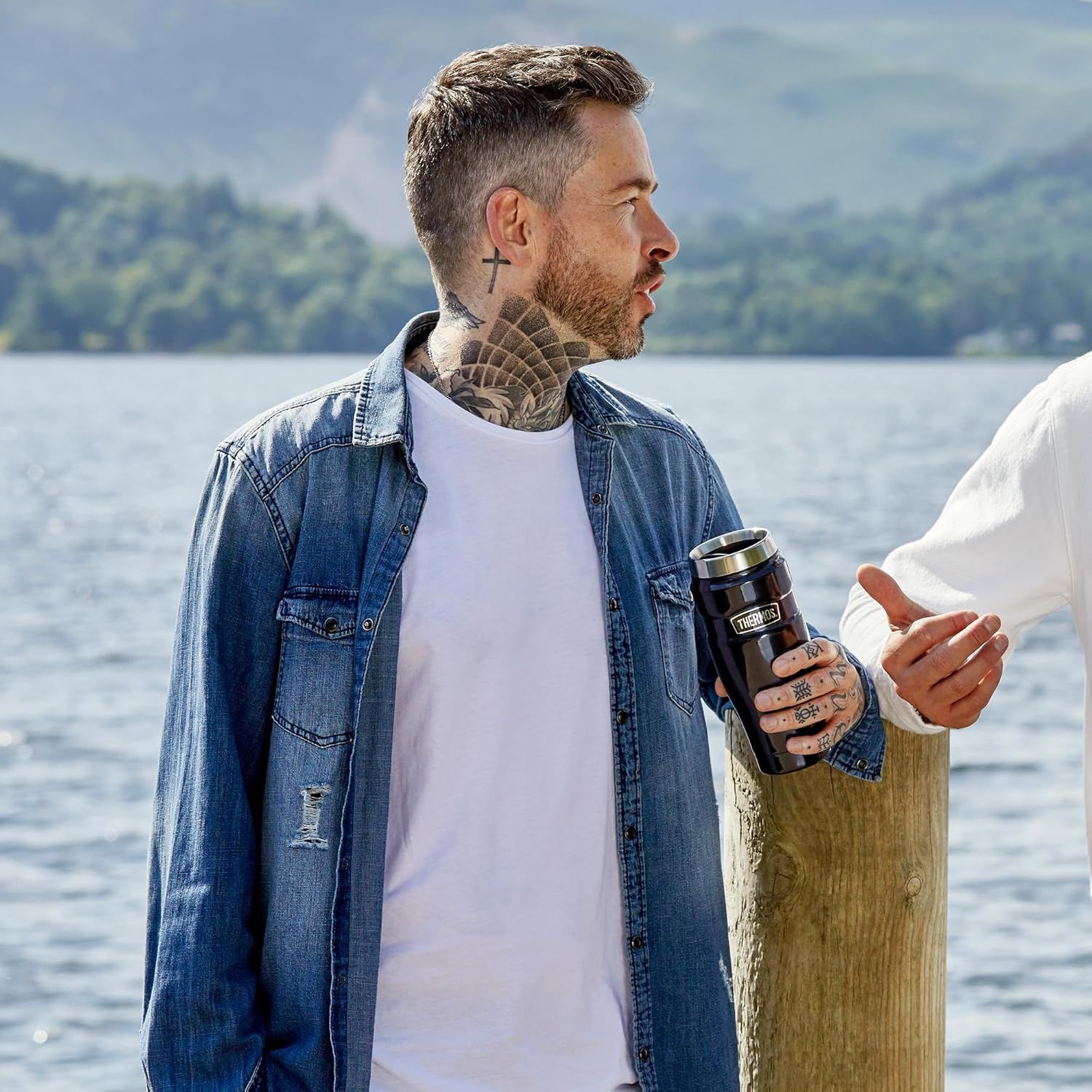 Thermos 123146T King Tumbler Mug Inox Bleu