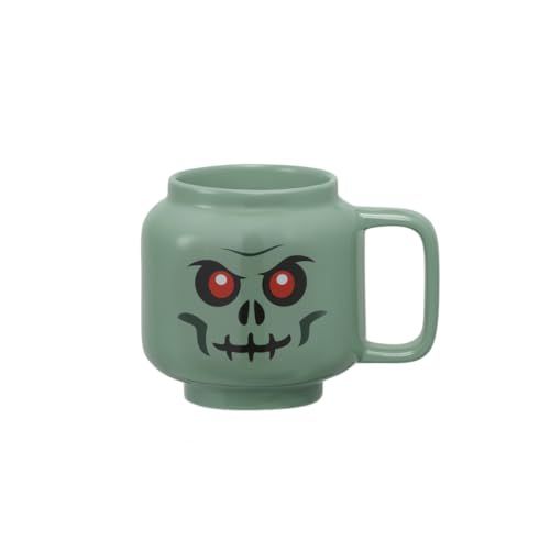 Room Copenhagen Grande Tasse LEGO® en Céramique - vert Skeleton - 530 ml Cadeau pour Enfants et Adultes | Mug Original et Amusant | Compatible Lave - Vaisselle