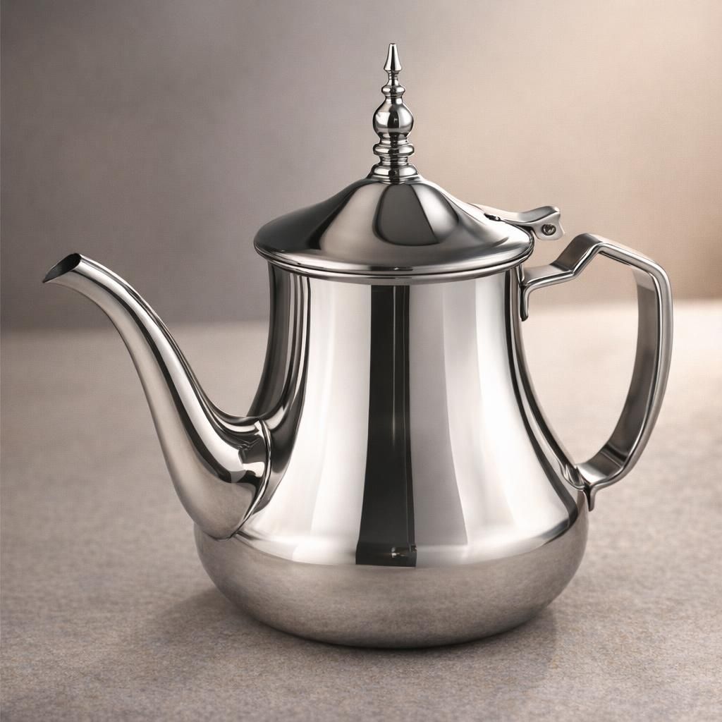 Ibili - Théière Arabe Mahdia, 0,65 Litre, Acier Inoxydable