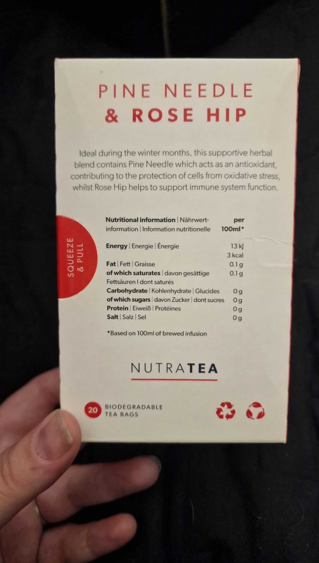 Thé aux aiguilles de pin et églantier - 120 sachets