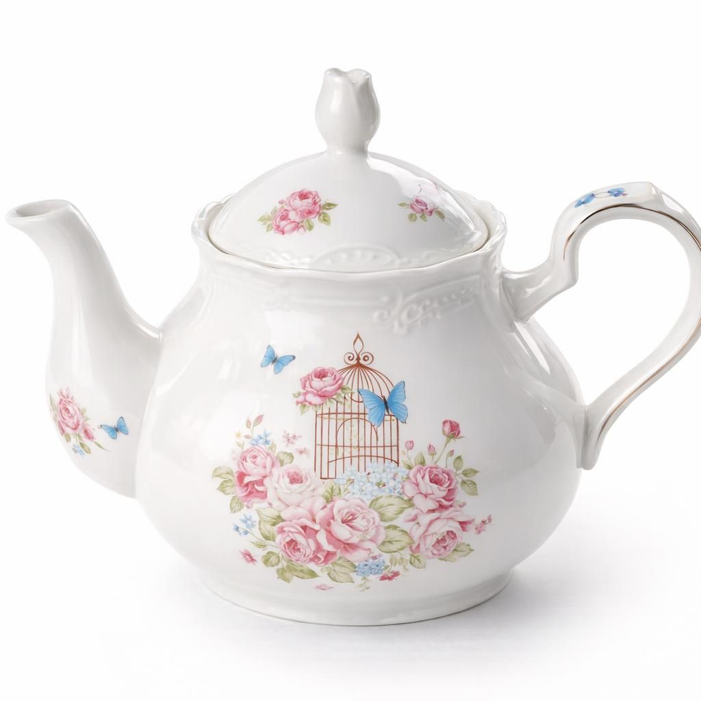 YBK Tech Strength Cafetière en Porcelaine Théière en Céramique - Rose Pink (Théière)