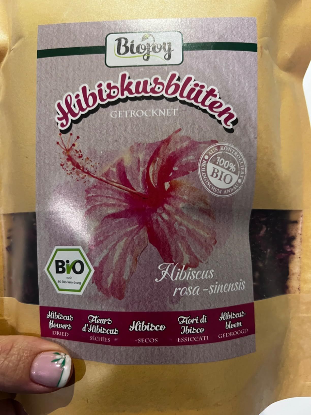 Fleurs d'hibiscus séchées bio pour infusion 250 g
