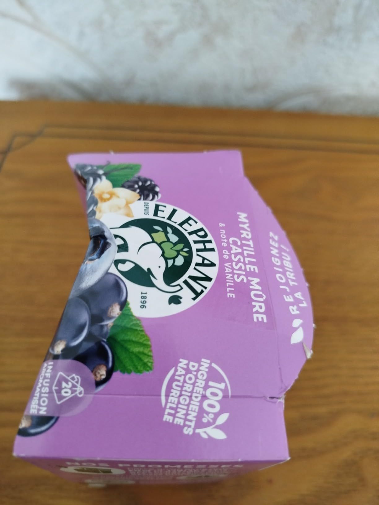 Infusion pyramidale fruits rouges et menthe 100% naturelle