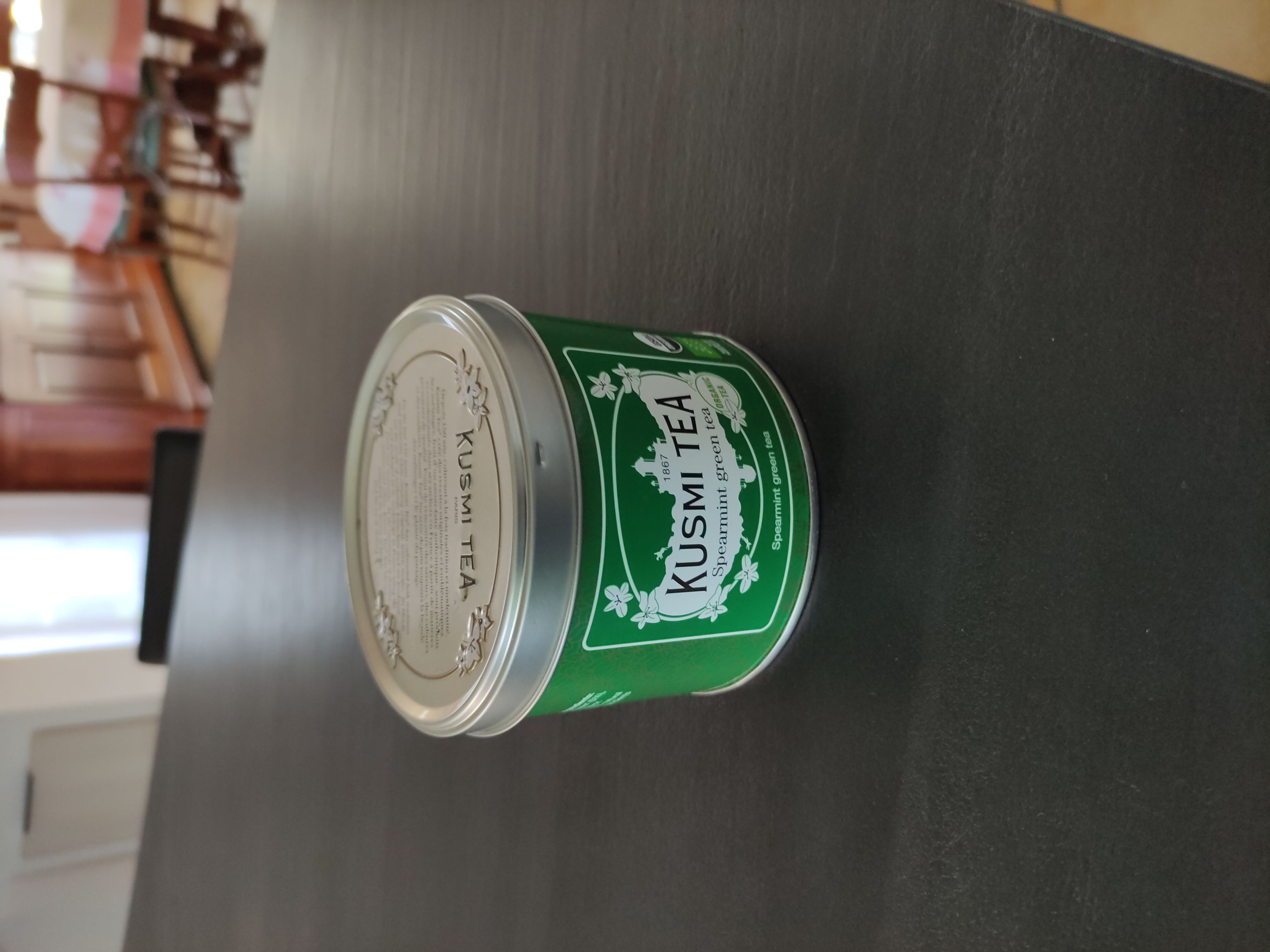 thé vert bio gingembre citron kusmi tea - boîte 100g