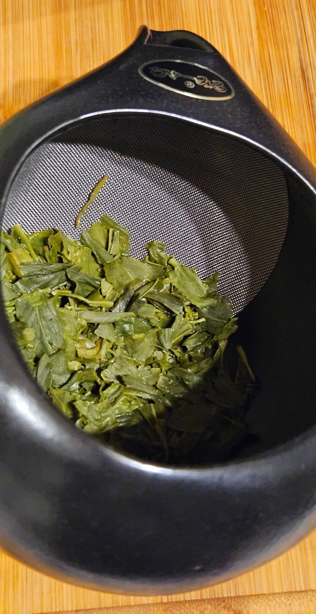 Kyusu Kyusu Théière japonaise en céramique, 270 ml, en céramique, avec poignée latérale et infuseur intégré en acier inoxydable, pour préparation du thé vert, marron