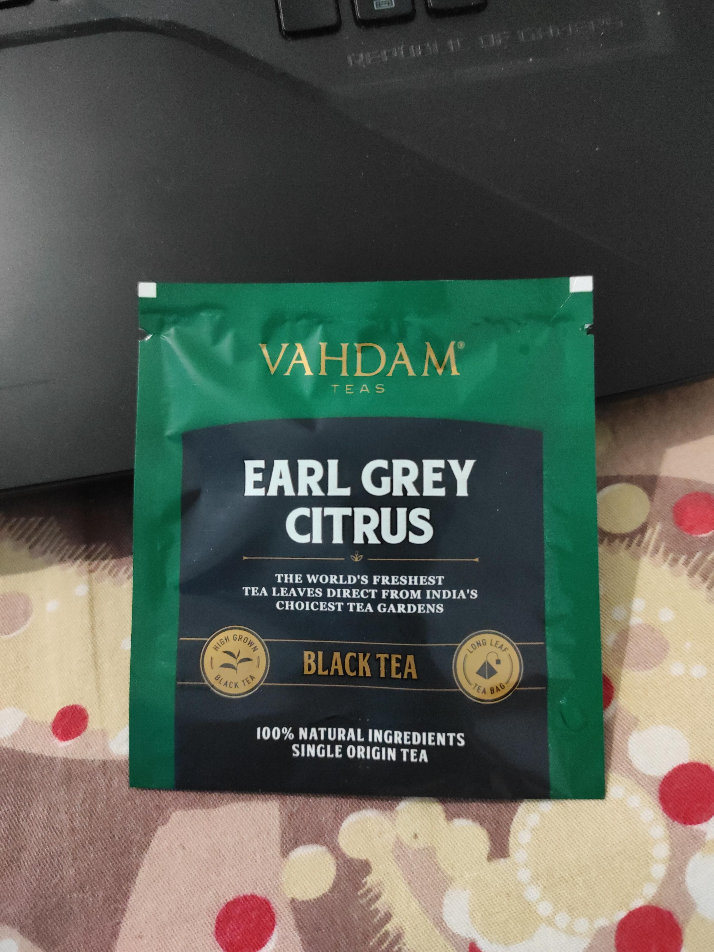Sachets de thé Earl Grey agrumes naturels Vahdam