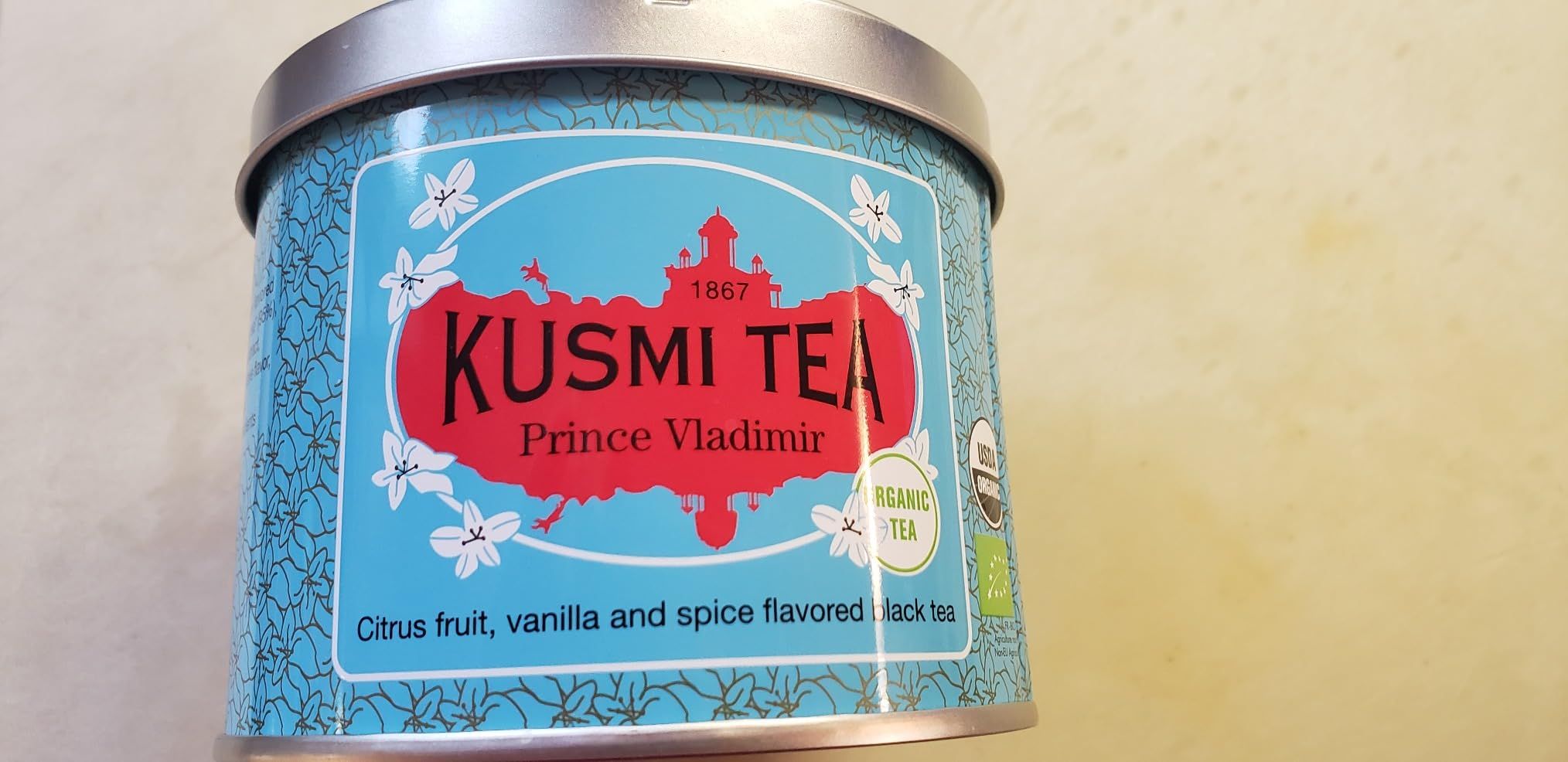 thé vert bio gingembre citron kusmi tea - boîte 100g