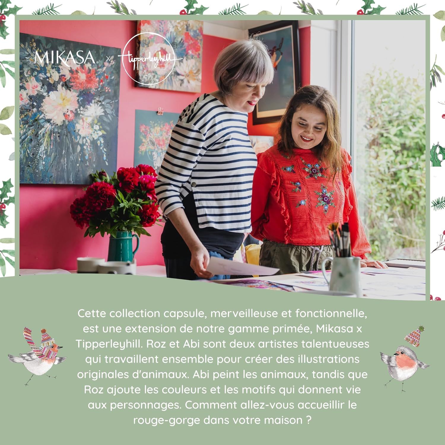 Mikasa Tipperlyhill Robin Théière en porcelaine fine 650 ml Coffret cadeau