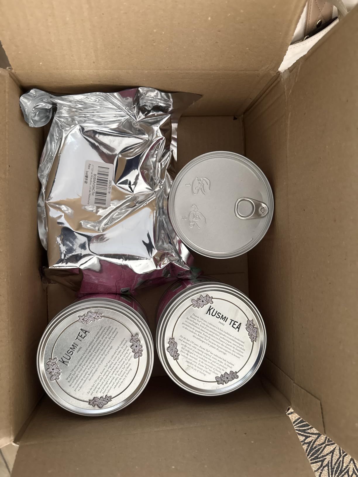 thé vert bio gingembre citron kusmi tea - boîte 100g