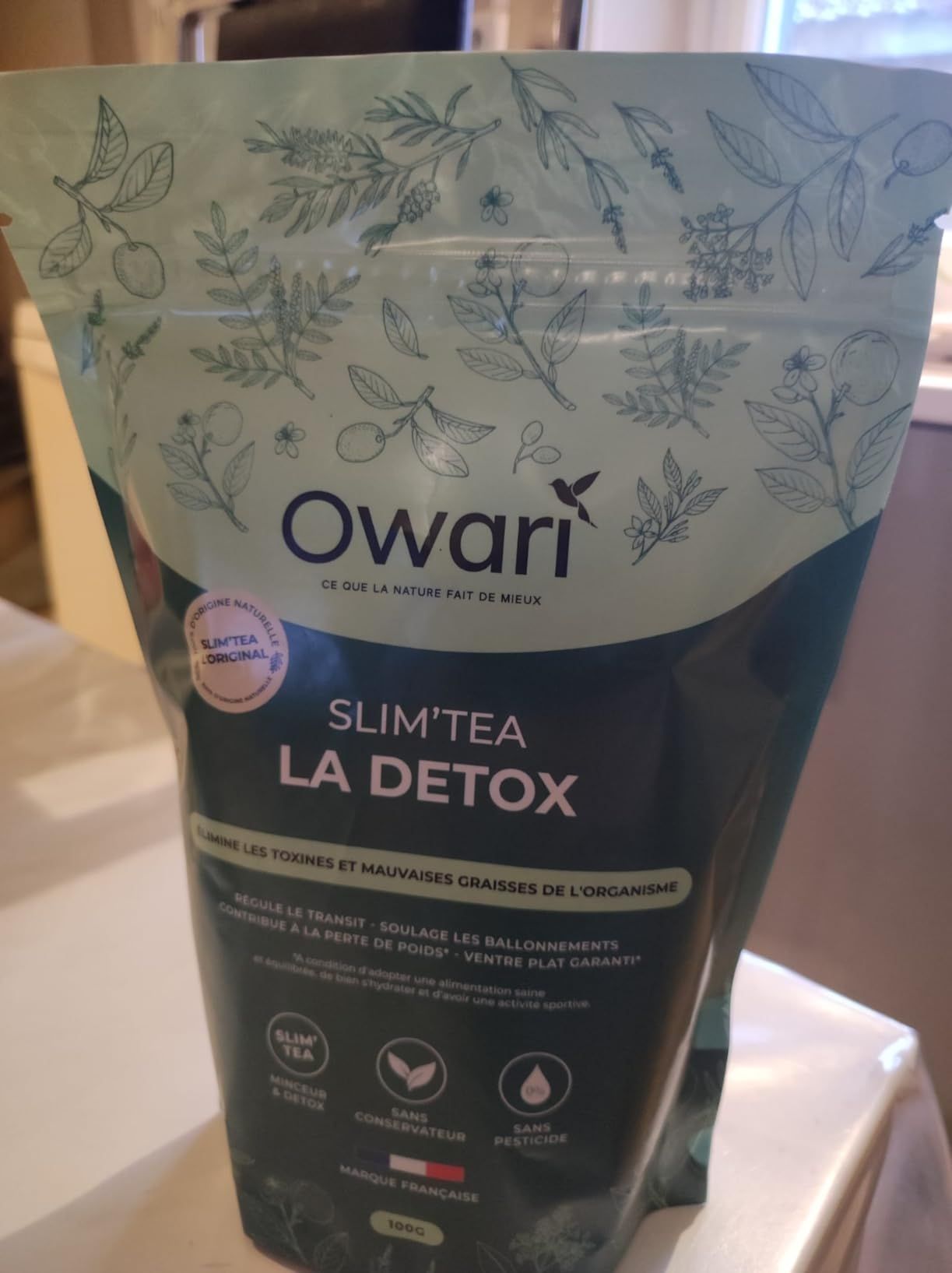 thé détox naturel owari slim tea 15 jours