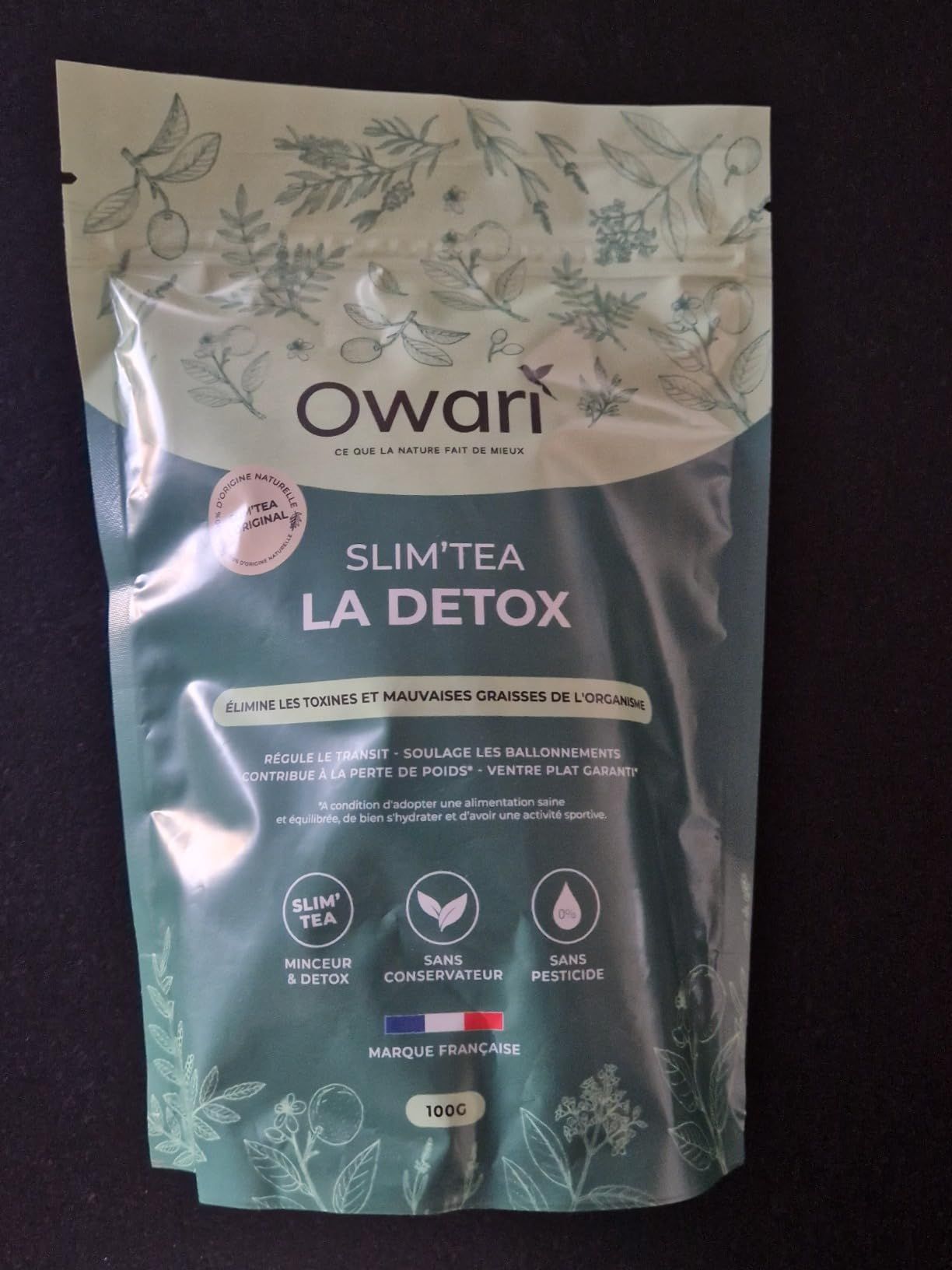 thé détox naturel owari slim tea 15 jours