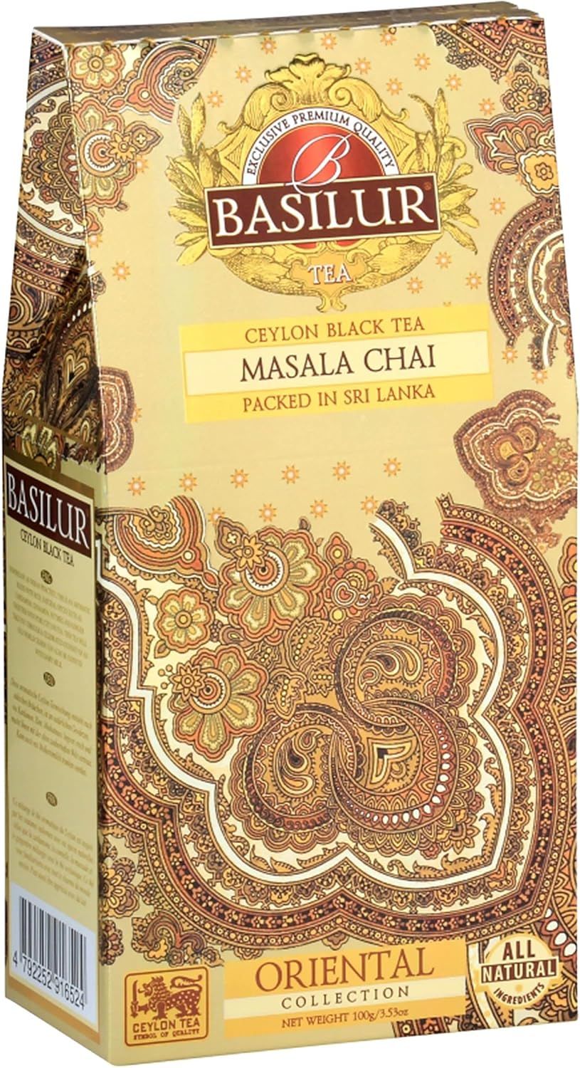 Thé noir masala chai Basilur avec épices naturelles