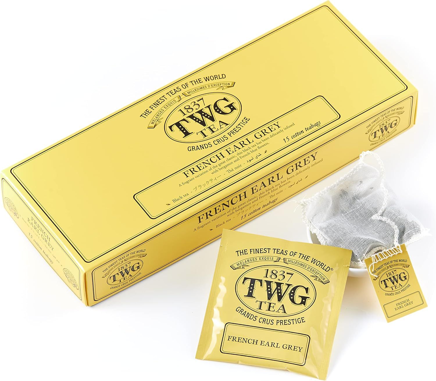 thé noir earl grey aux agrumes et bleuets - 15 sachets artisanaux