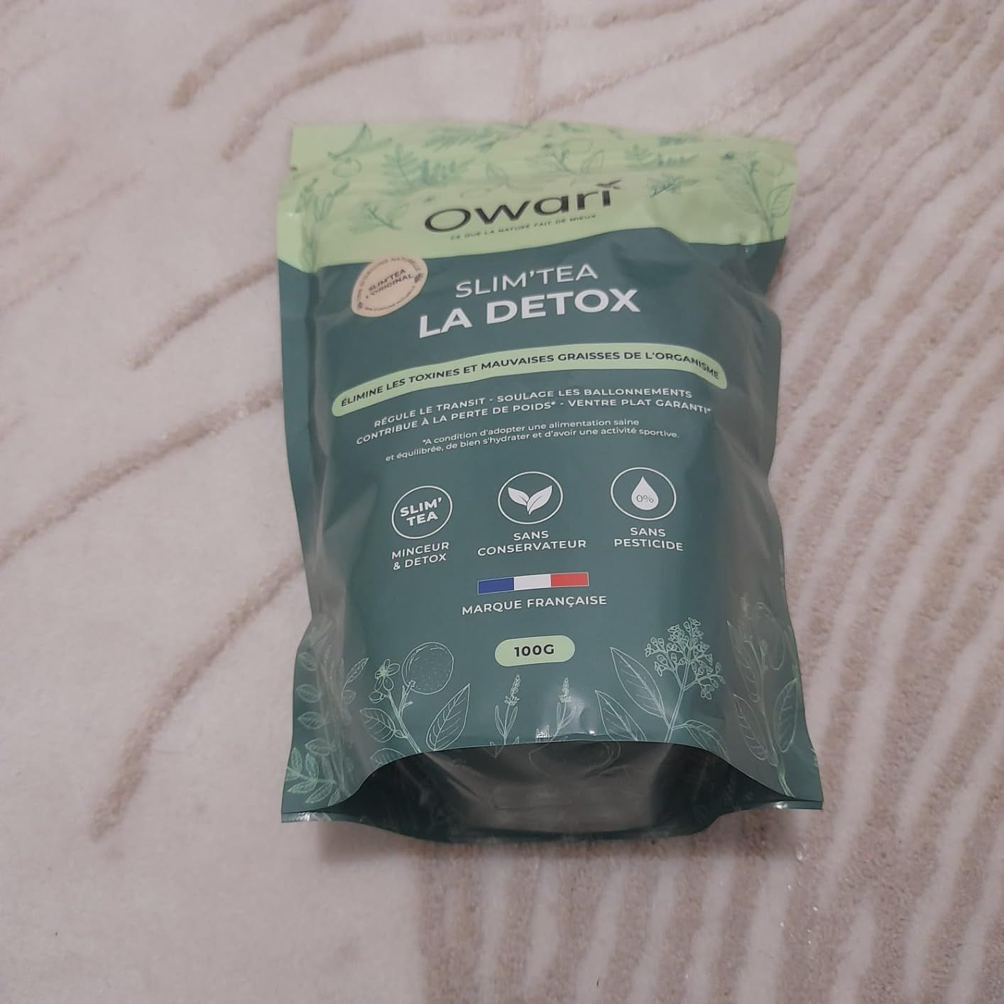 thé détox naturel owari slim tea 15 jours