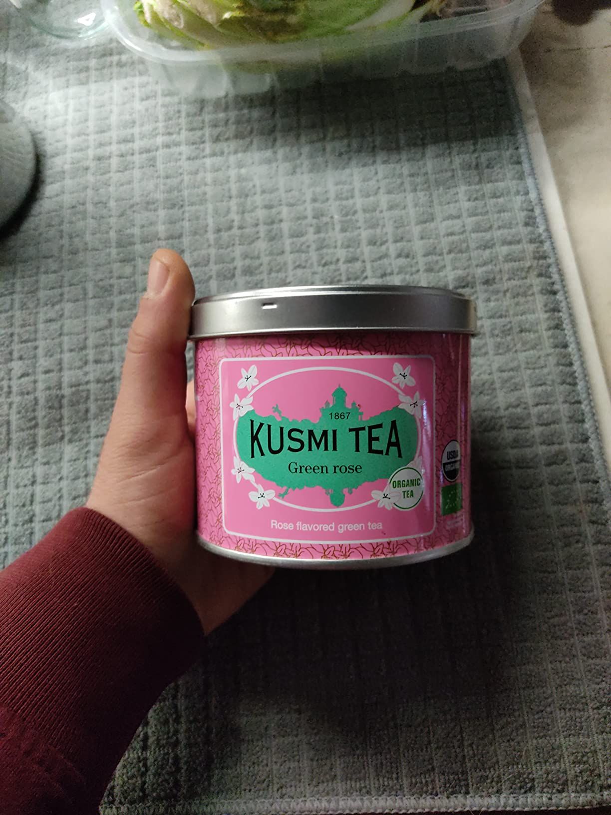 thé vert bio gingembre citron kusmi tea - boîte 100g
