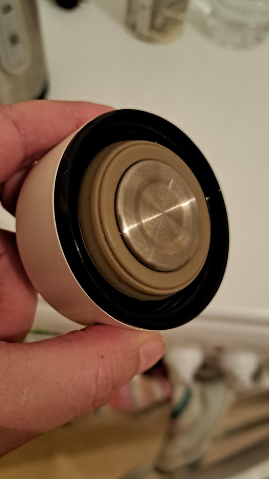 Bouteille d’eau isotherme à infusion thé & fruits + infuseur à fruit + passoire thé sans BPA | Thermos 450ml en acier inoxydable isolé sous vide | Gourde bureau extérieur école voyage sport – Noir