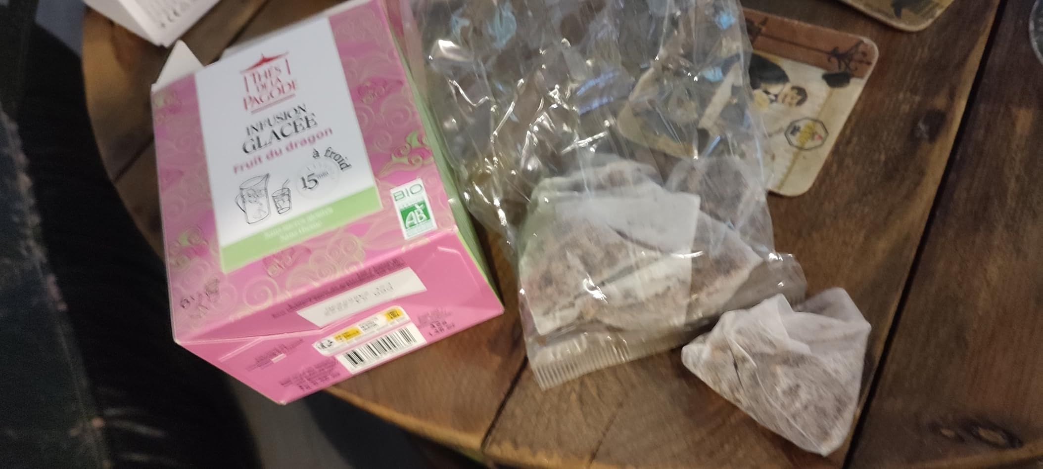 infusion glacée bio pêche sans sucre ajouté thés de la pagode