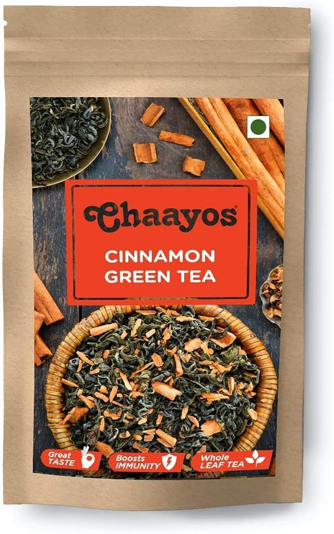 thé vert à la cannelle bio chaayos