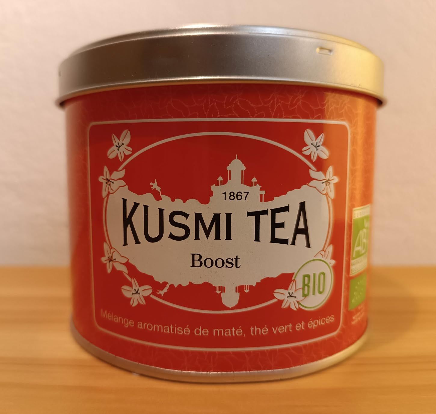 thé vert bio gingembre citron kusmi tea - boîte 100g