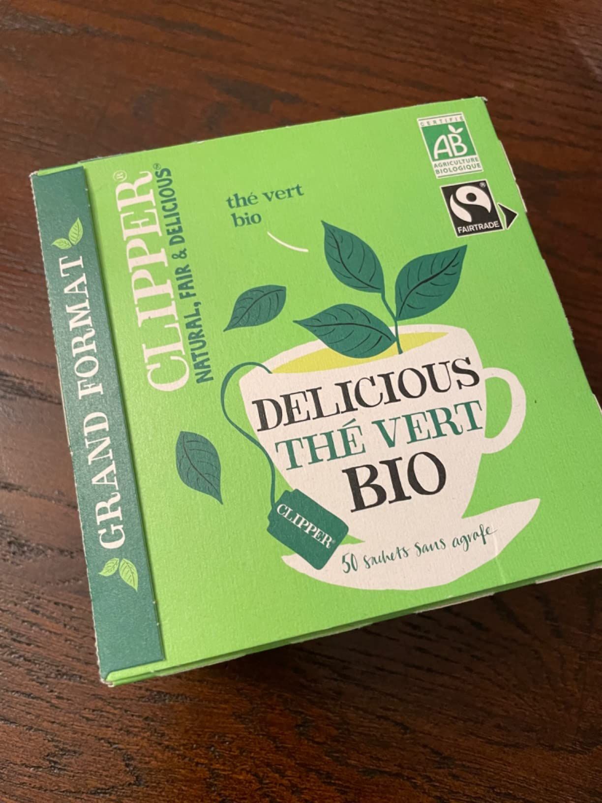 Thé vert bio citron Clipper - 50 sachets