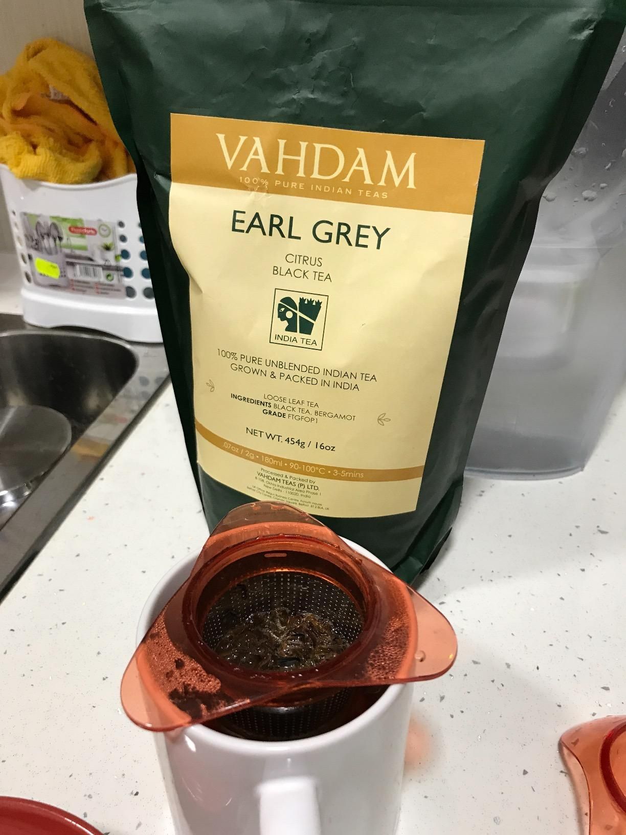 Earl Grey thé noir Vahdam - fraîcheur et qualité