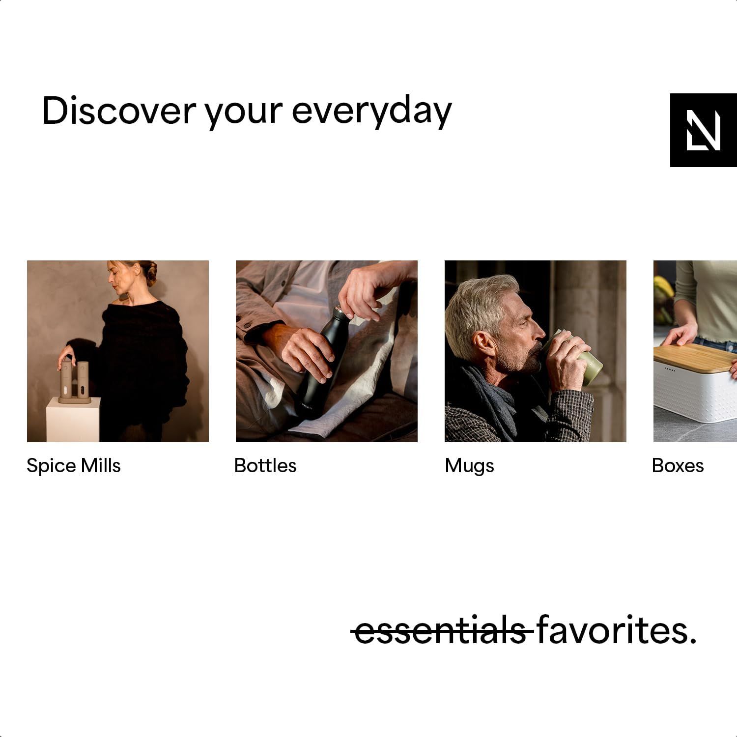 LARS NYSØM Mug Isotherme Cafe to-go avec sangle et couvercle en tritan 500ml | Tasse de voyage 0.5 L avec isolation | Tasse thermique avec design à motif en acier inoxydable (Beige/Leopard/Black)