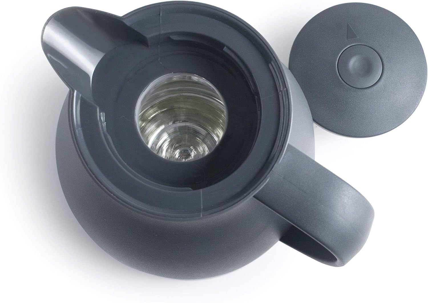 Lacor 62563 62563 Bouteille isotherme sans BPA avec double paroi et couche de verre à l'intérieur, Gris mat, 1'00 L, Polypropylène