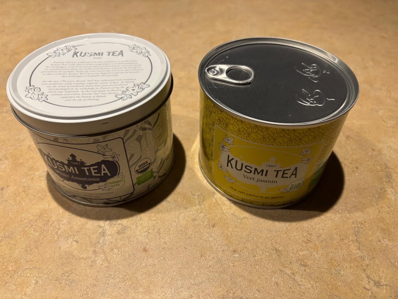 thé vert bio gingembre citron kusmi tea - boîte 100g