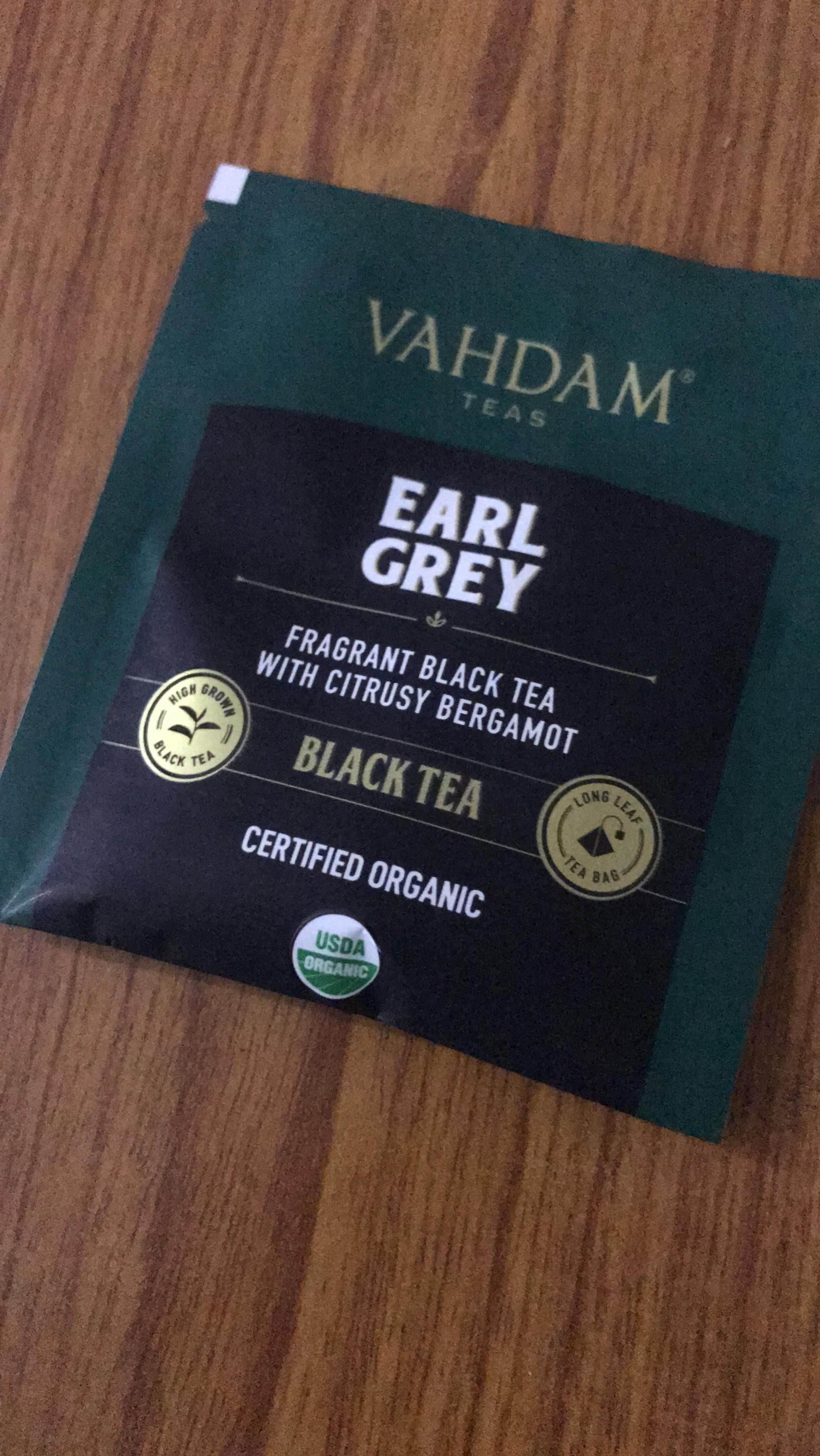 Sachets de thé Earl Grey agrumes naturels Vahdam