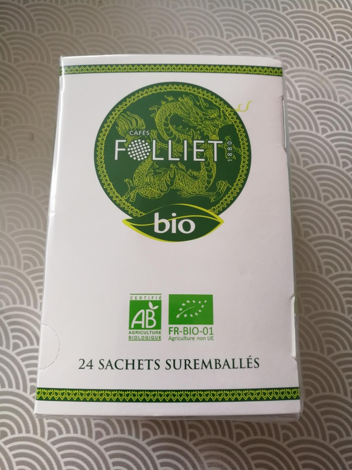 thé vert bio à la menthe douce en sachets végétaux