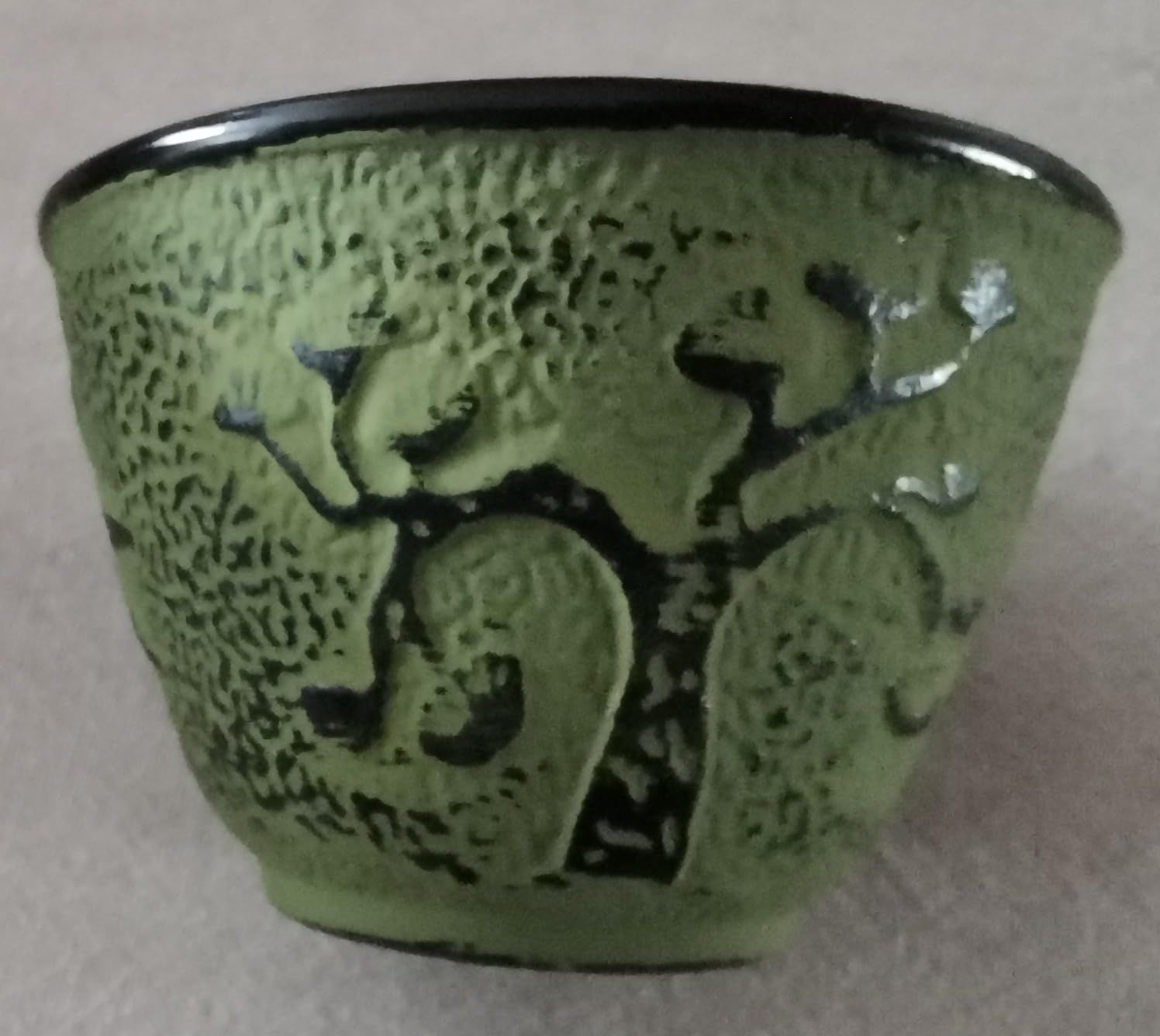 lachineuse - Service à Thé en Fonte Bambou - 1 Théière, 4 Tasses en Fonte & Filtre Infuseur - Capacité 0,8L - Décoration Japonaise Asiatique - Idée Cadeau Vaisselle Japonaise - Coloris Vert