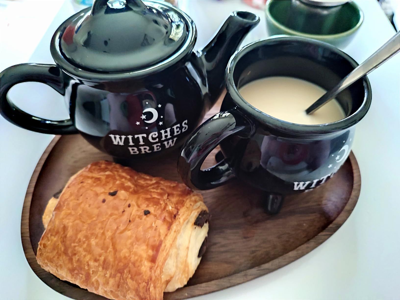 Witches Brew Théière en céramique Noir