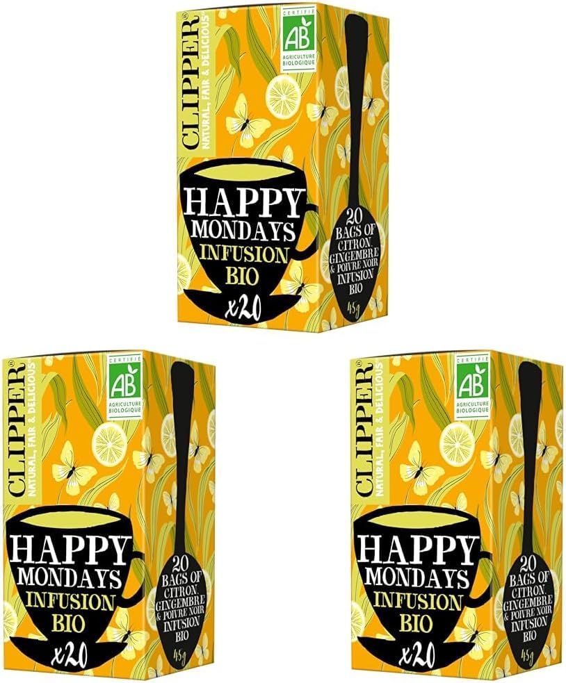 Infusion bio citron, gingembre et poivre noir Clipper Tea