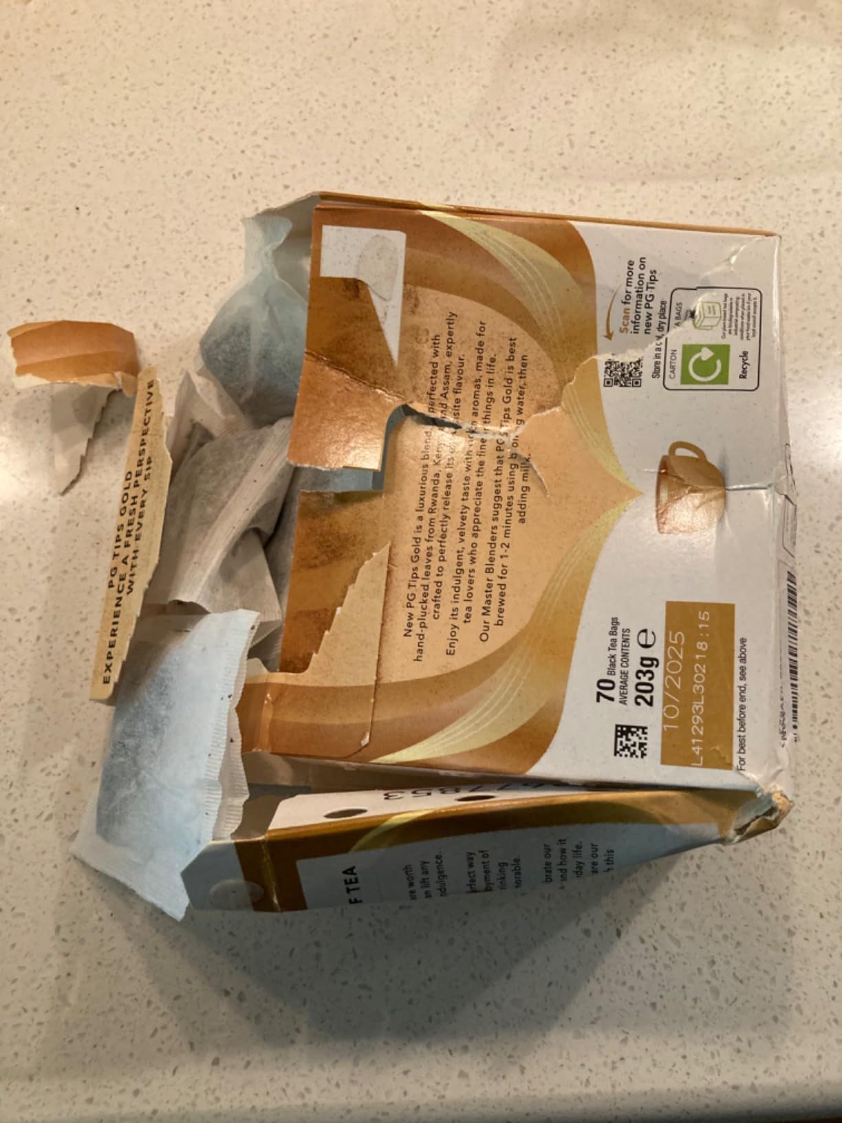 Thé PG Tips Gold mélange supérieur 80 sachets