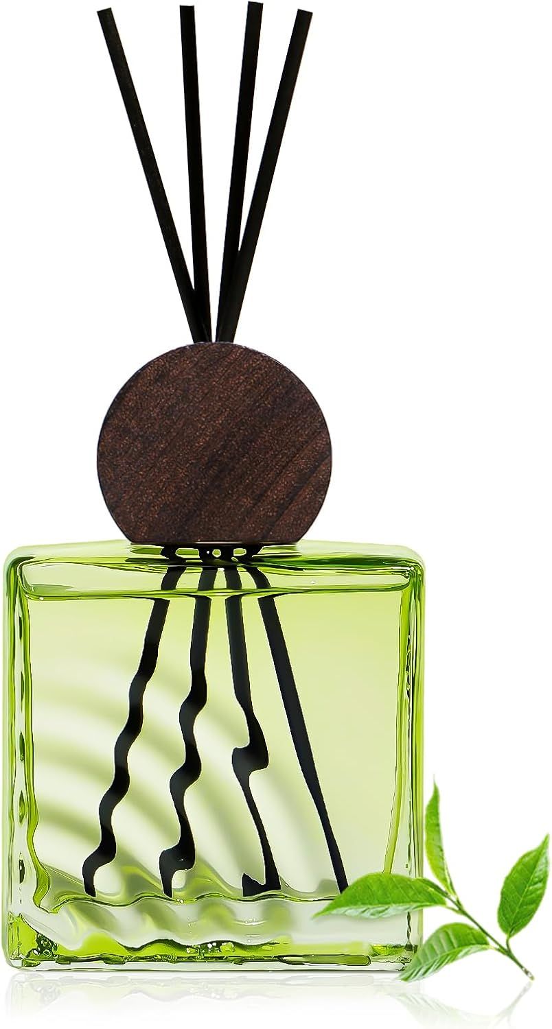 Diffuseur de parfum thé blanc 200 ml avec bâtonnets pour maison et bureau