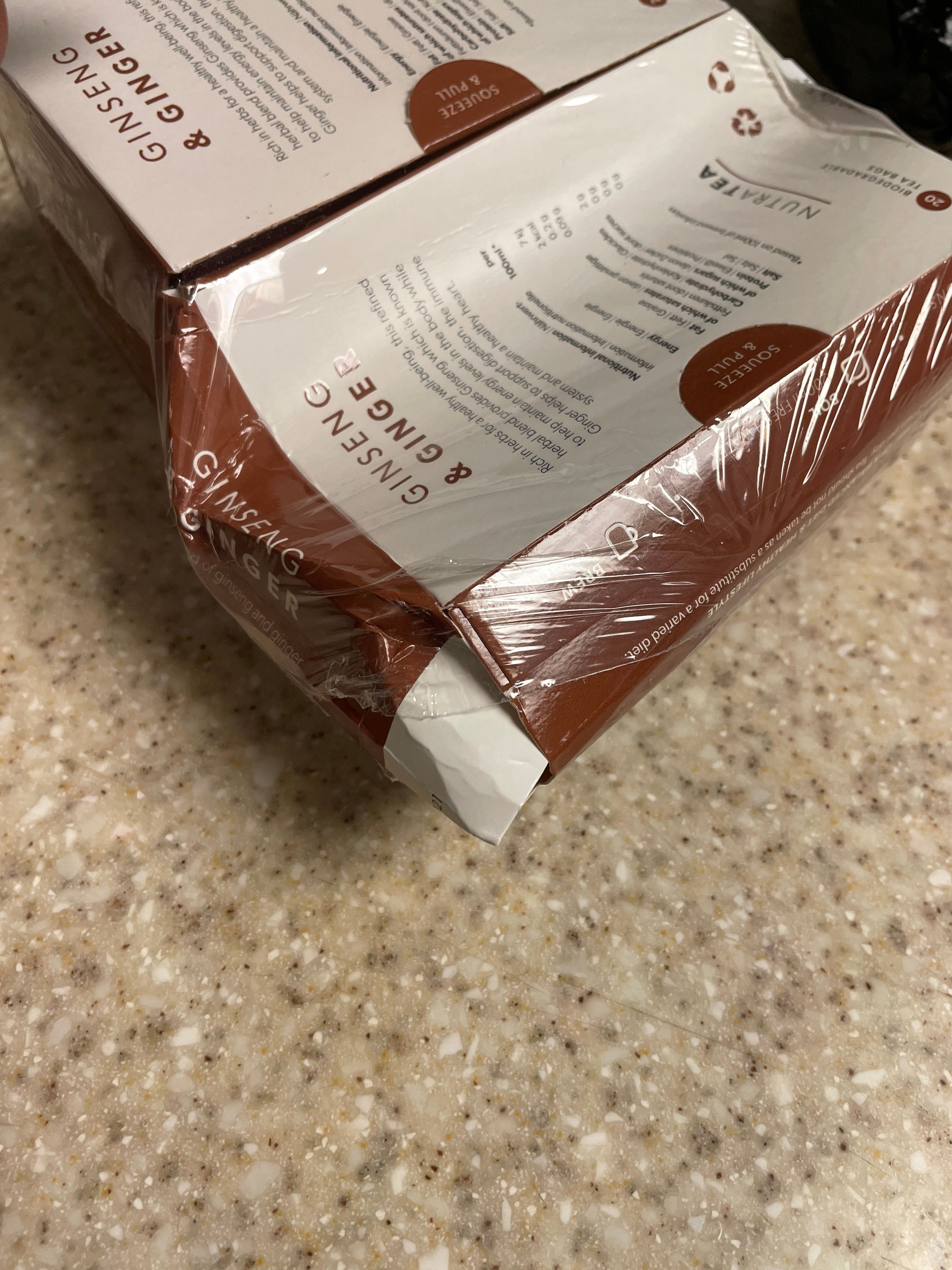 Thé au gingembre et ginseng Nutra Tea - 20 sachets