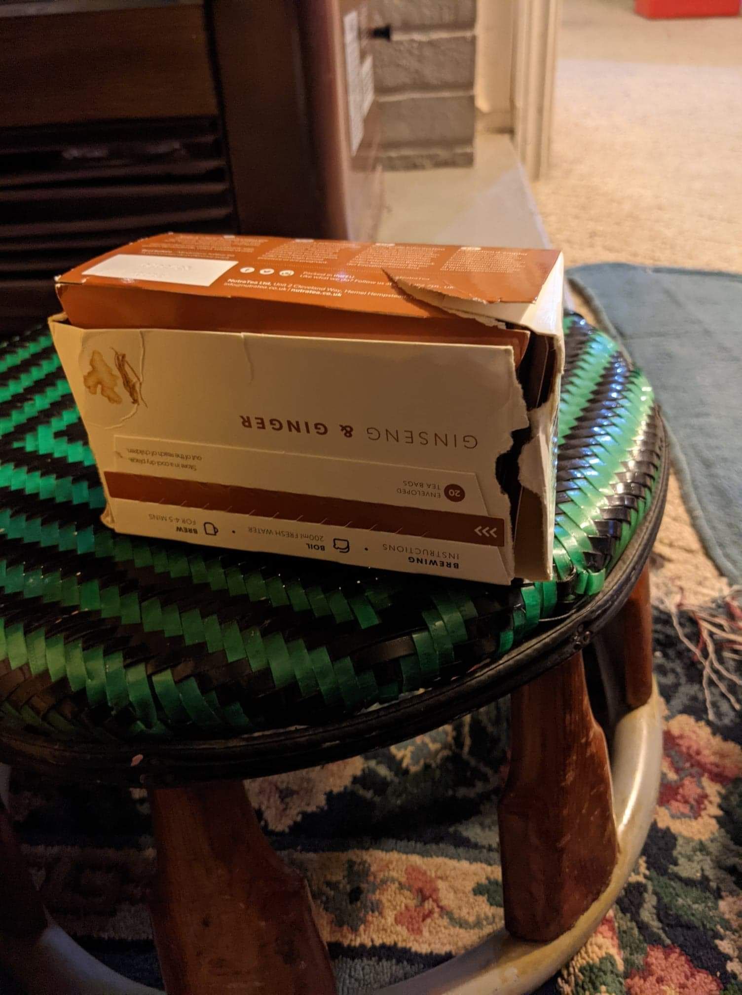 Thé au gingembre et ginseng Nutra Tea - 20 sachets