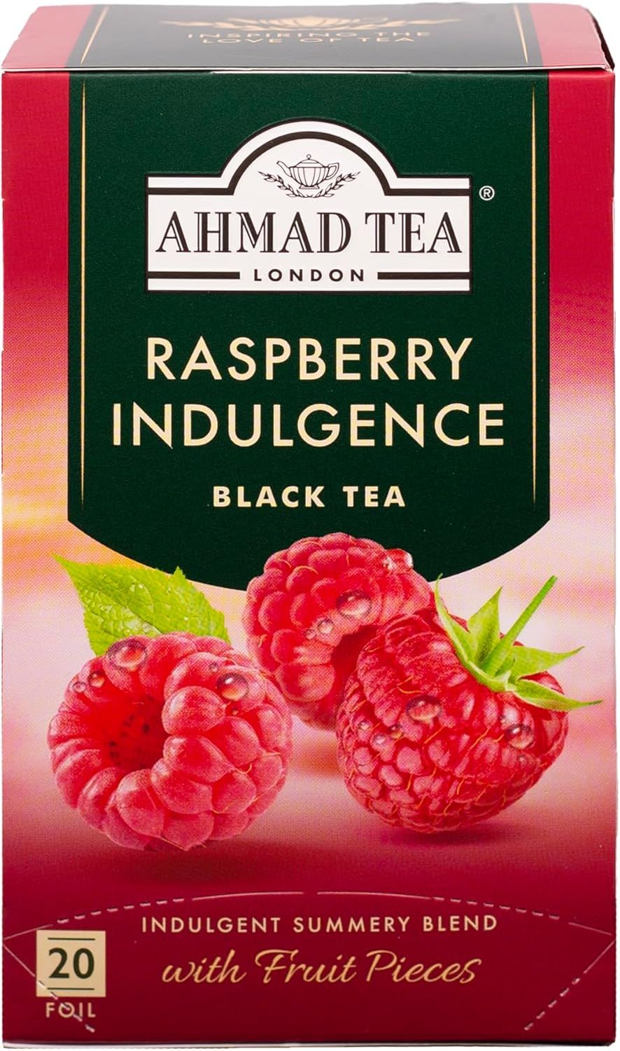 Thé noir framboise Ahmad Tea - 20 sachets individuels