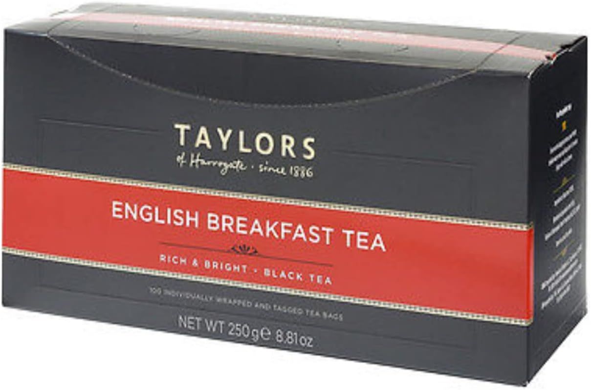 Thé noir english breakfast Taylors of Harrogate - 100 sachets individuels